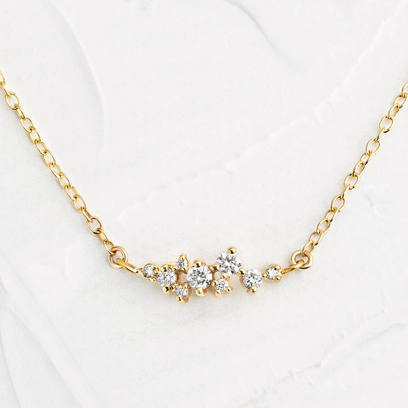 Olivia Diamond Cluster Necklace