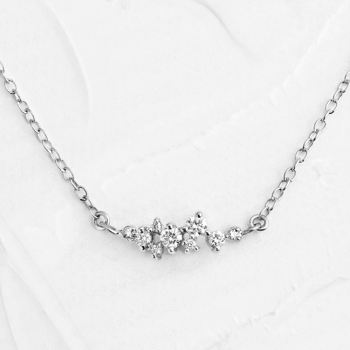 Olivia Diamond Cluster Necklace