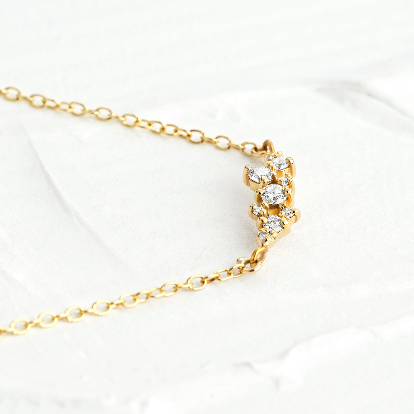 Olivia Diamond Cluster Necklace