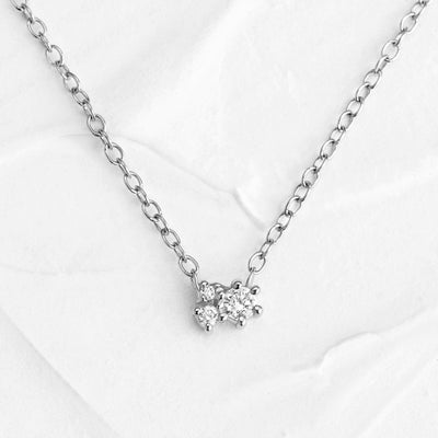 Luna Diamond Cluster Necklace