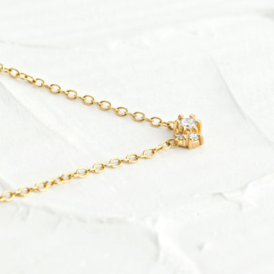 Luna Diamond Cluster Necklace