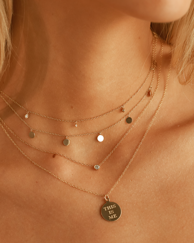 Ella 14K Gold Personalized Necklace