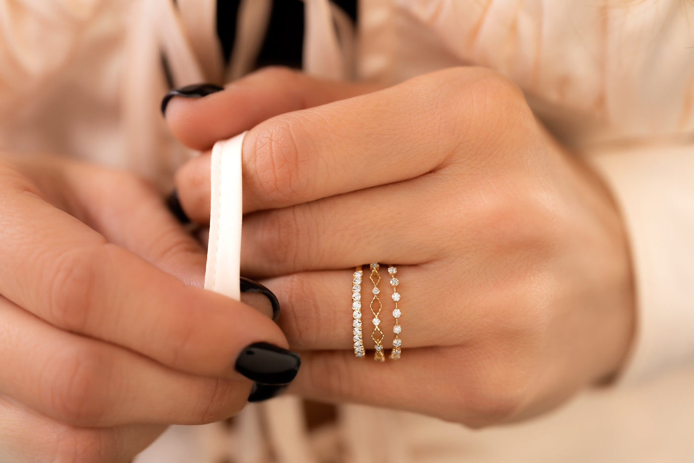 Spaced diamond band Clearance