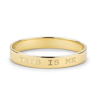 Kelly 14K Gold Personalized Meaningful Band